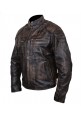 Men's Fashion Distressed Biker Jacket